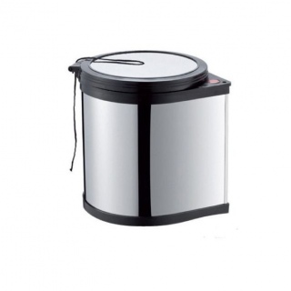 Ведро мусорное хром starax 10l
